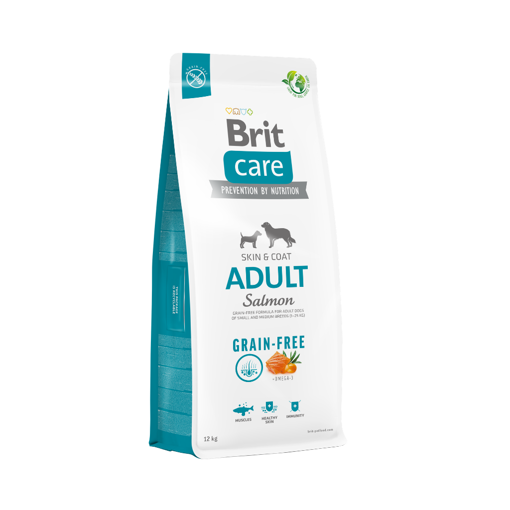 Brit Care Dog Grain-Free Adult Salmon-12Kg-Seco-Perro