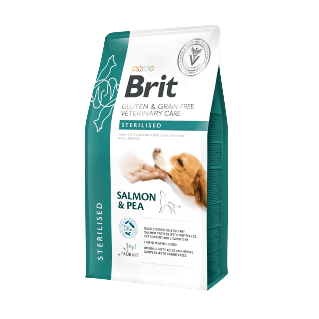 Brit GF Vet Diets Dog Sterilised-2Kg-Seco-Perro