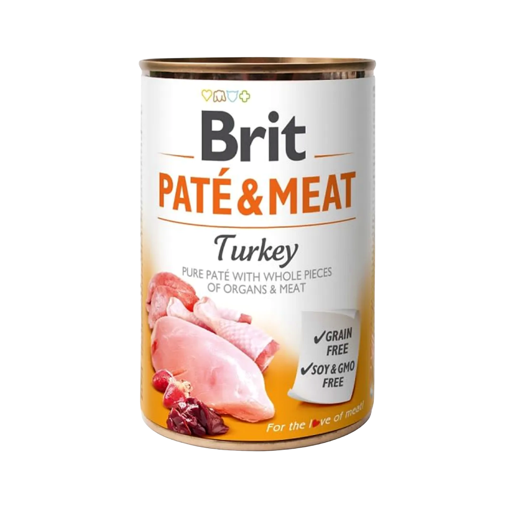 Brit Paté & Meat Turkey 400g-Lata-Perro