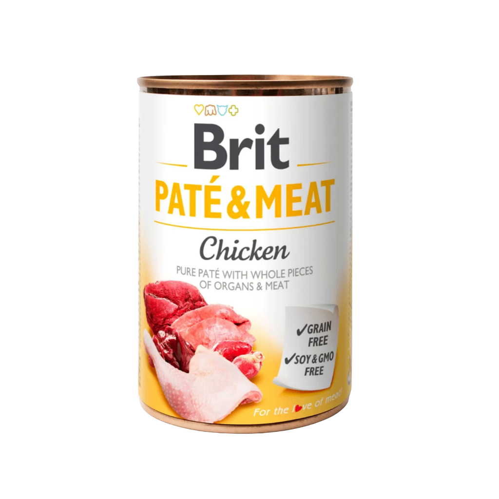 Brit Paté & Meat Chicken 400g-Lata-Perro