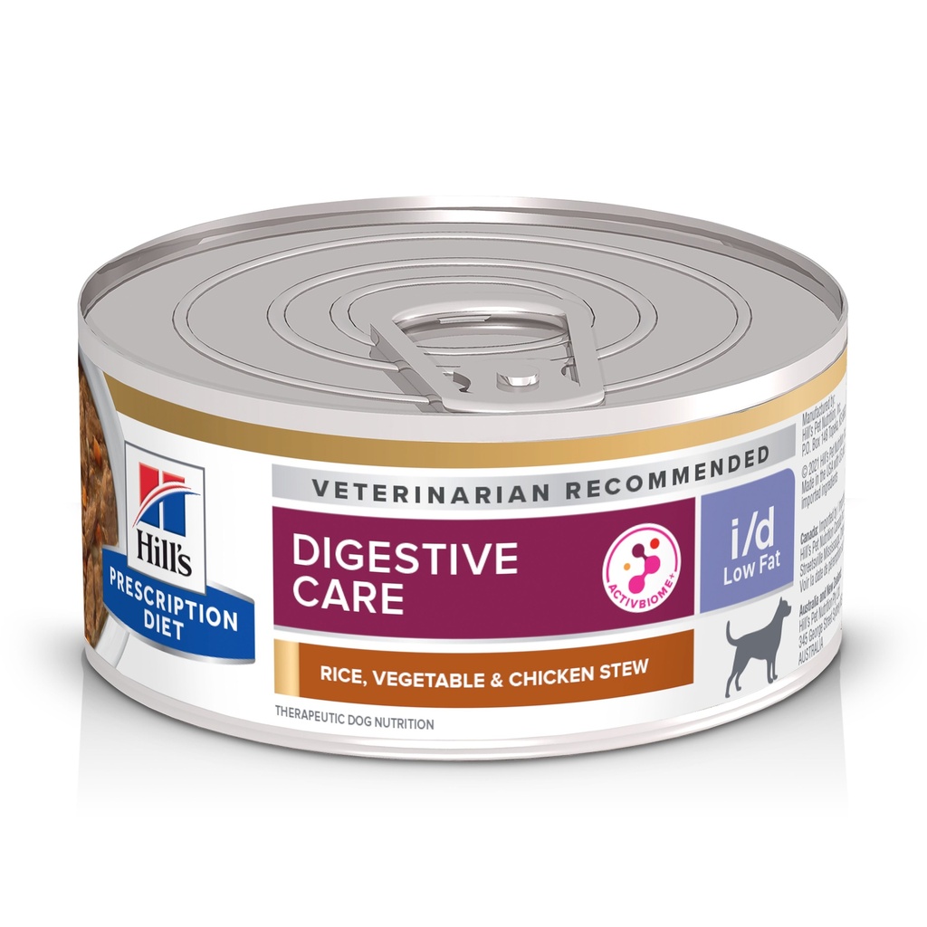 Hills PD Canine I/D Low Fat CKN&VG Stew - Lata 156g
