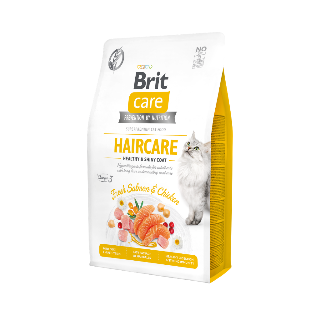 Brit Care Cat Haircare Healthy & Shiny Coat-2Kg-Seco-Gato