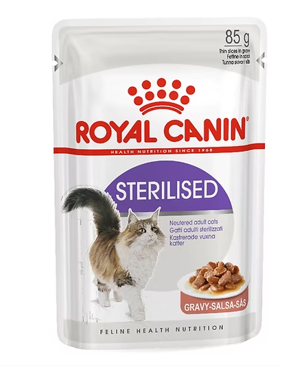 Royal Canin FHN Sterilised Gravy FWP (pouch)-0.085Kg-Humedo-Gato