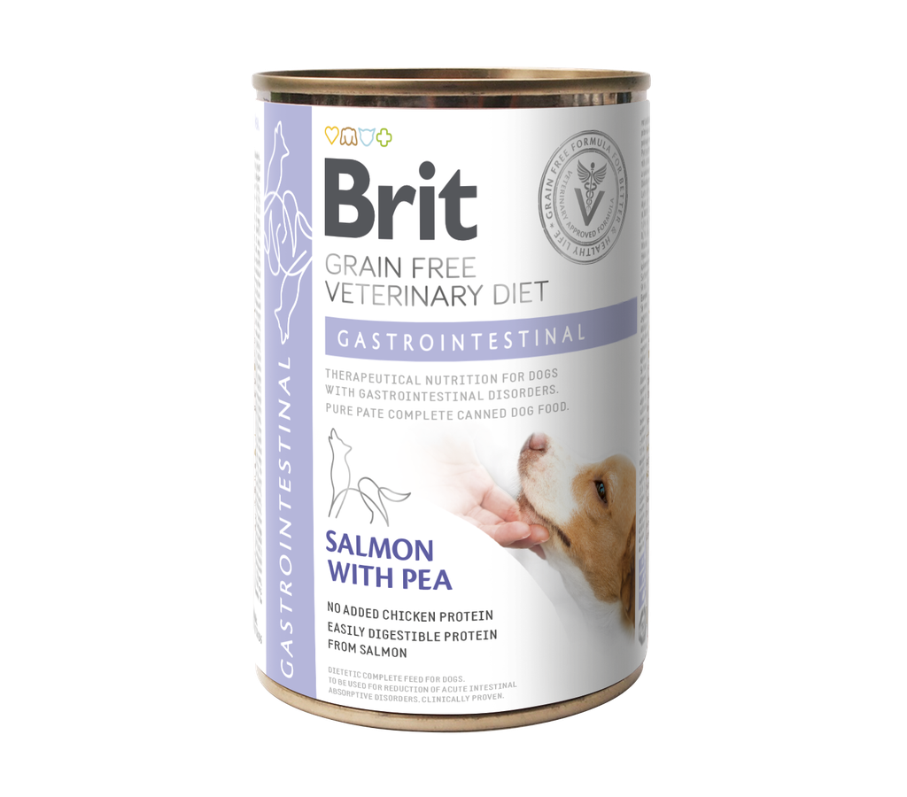 Brit GF Vet Diet Dog Canned Gastrointestinal (lata)-0.4Kg-Humedo-Perro