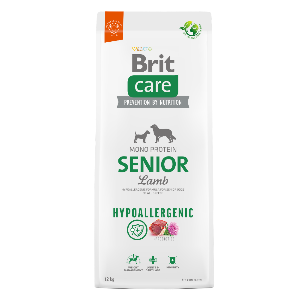 Brit Care Dog Hypoallergenic Senior Lamb-12Kg-Seco-Perro