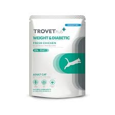 Trovet+ Adult Dog Weight & Diabetic Fresh Chicken- Adult cat 0.085Kg