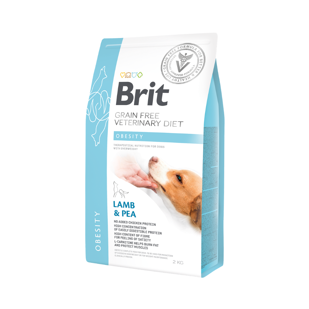 Brit GF Vet Diets Dog Obesity-2Kg-Seco-Perro