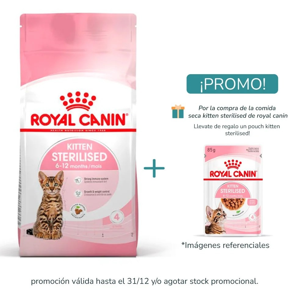Royal Canin Pack Kitten Sterilised 400g+Pouch 85g