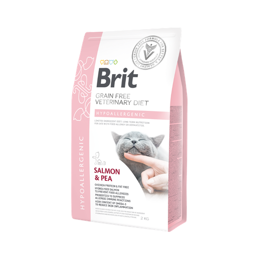 [12210] Brit GF Vet Diets Cat Hypoallergenic 2 Kg-Seco-Gato
