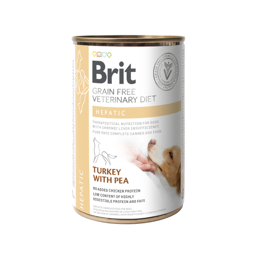 [12186] Brit GF Vet Diet Dog Canned Hepatic (lata)-0.4Kg-Humedo-Perro