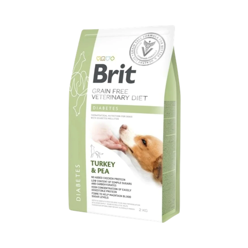 Brit GF Vet Diets Dog Diabetes-2Kg-Seco-Perro