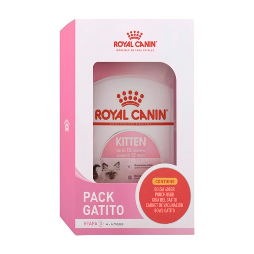 [C020102] Royal Canin Pack Kitten 400g+Pouch 85g