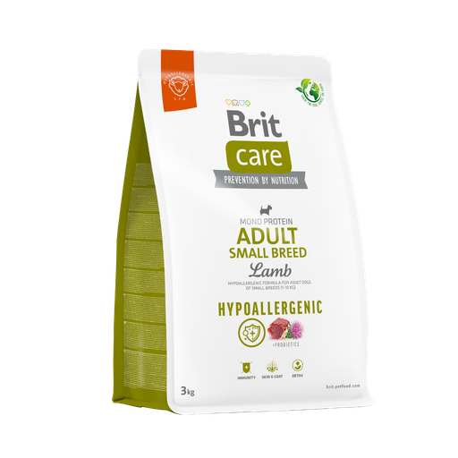 [13059] Brit Care Dog Hypoallergenic Adult Small Breed Lamb-3Kg-Seco-Perro