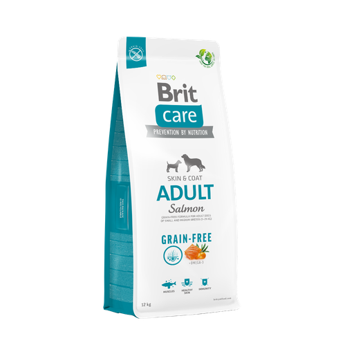 [12775] Brit Care Dog Grain-Free Adult Salmon-12Kg-Seco-Perro