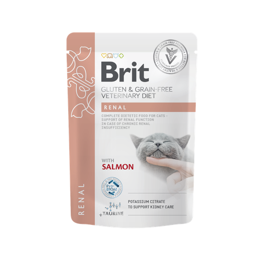 [13253] Brit GF VD Cat Pouch Fillets in Gravy Renal 85g-Humedo