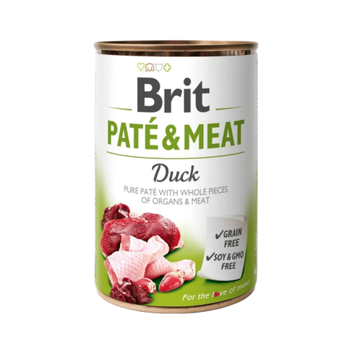 [11821] Brit Paté & Meat Duck 400g-Lata-Perro