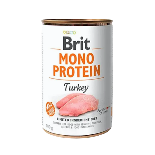 [11818] Brit Mono Protein Turkey 400g-Lata-Perro