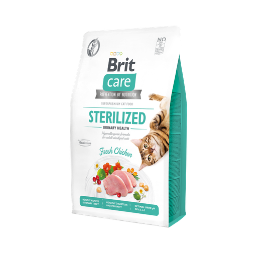 [12445] Brit Care Cat Sterilized Urinary Health-2Kg-Seco-Gato