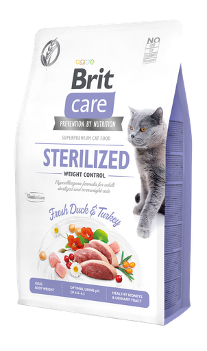 [12475] Brit Care Cat Sterilized Weight Control-2Kg-Seco-Gato