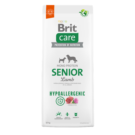[13062] Brit Care Dog Hypoallergenic Senior Lamb-12Kg-Seco-Perro